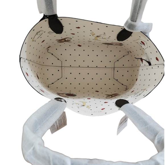 🆕️Disney X Kate Spade Beauty And The Beast Small Reversible Tote and Wristlet - Picture 11 of 17